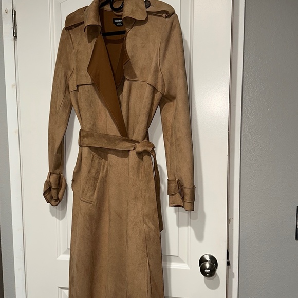 bebe Jackets & Blazers - Long Tan Trench Coat